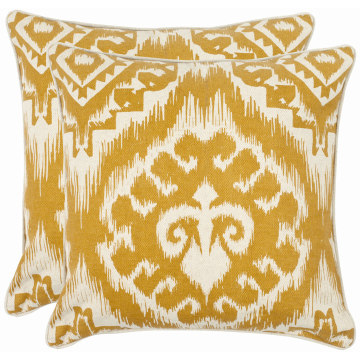 SAFAVIEH Amiri Pillow Set of 2 Saffron Image 1