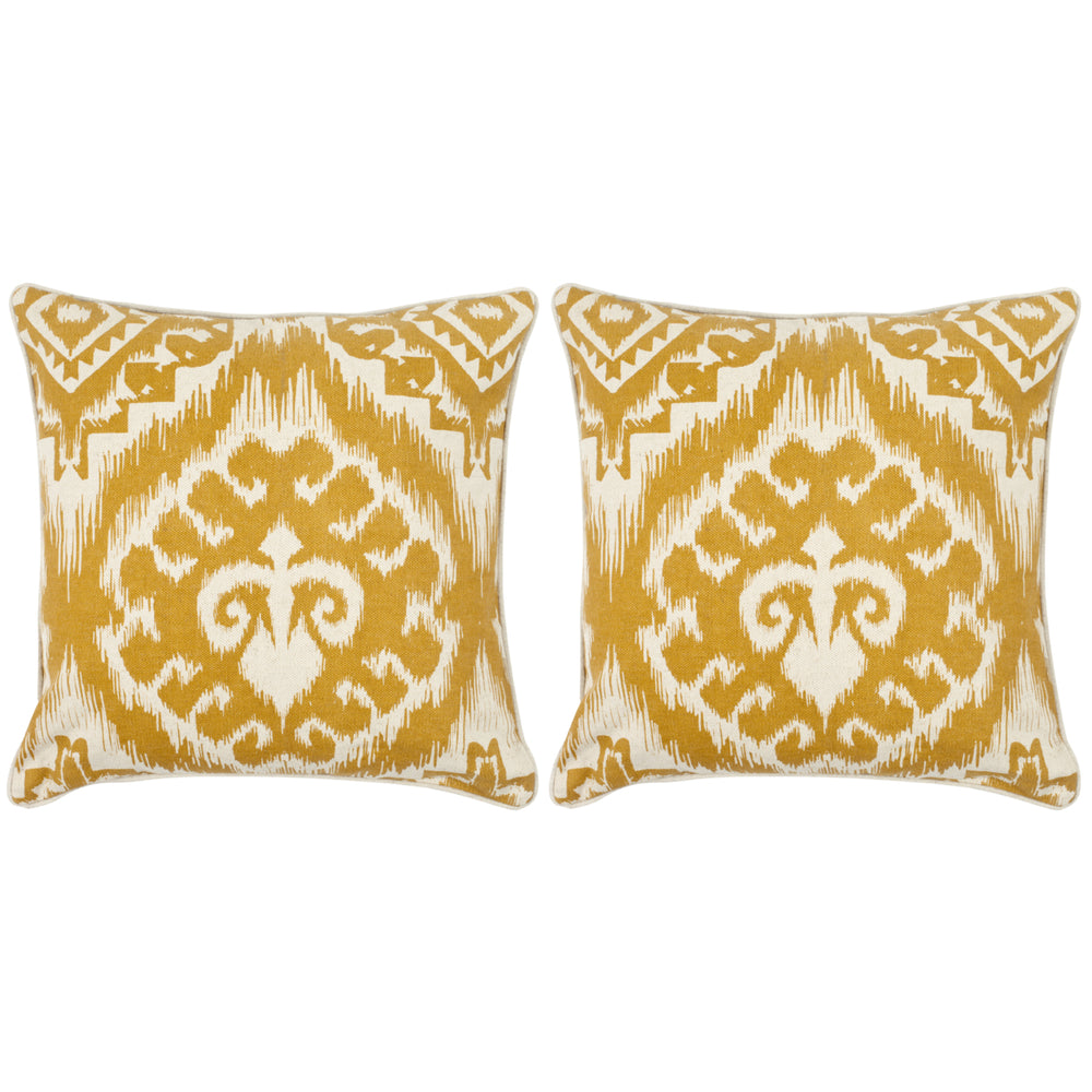 SAFAVIEH Amiri Pillow Set of 2 Saffron Image 2