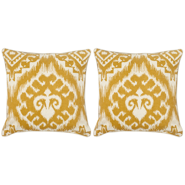 SAFAVIEH Amiri Pillow Set of 2 Saffron Image 2