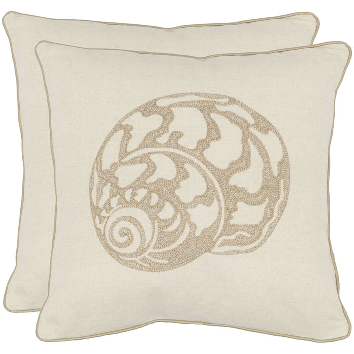 SAFAVIEH Palmer Pillow Set of 2 Creme Image 2