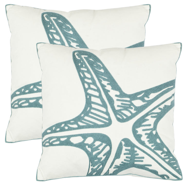 SAFAVIEH Whitney Pillow Set of 2 Blue Image 4