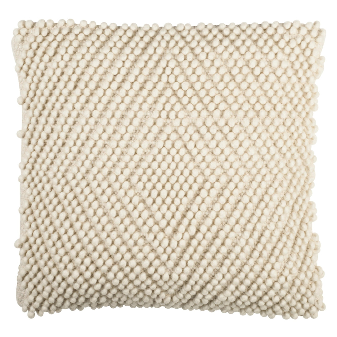 SAFAVIEH Diamond Loop Pillow Natural Image 2