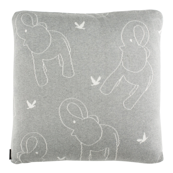 SAFAVIEH Ella Knit Pillow Grey / Ivory Image 3