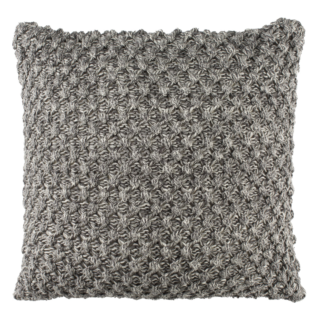 SAFAVIEH Janan Knit Pillow Grey / Natural Image 3