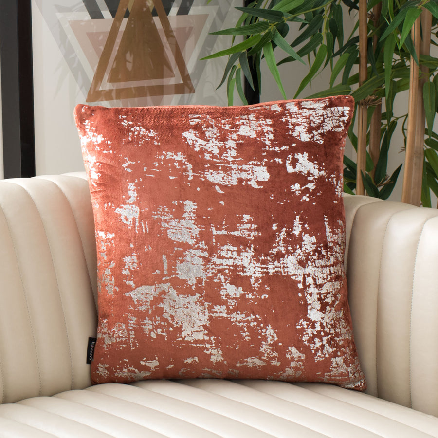 SAFAVIEH Vallia Pillow Burnt Orange Image 1