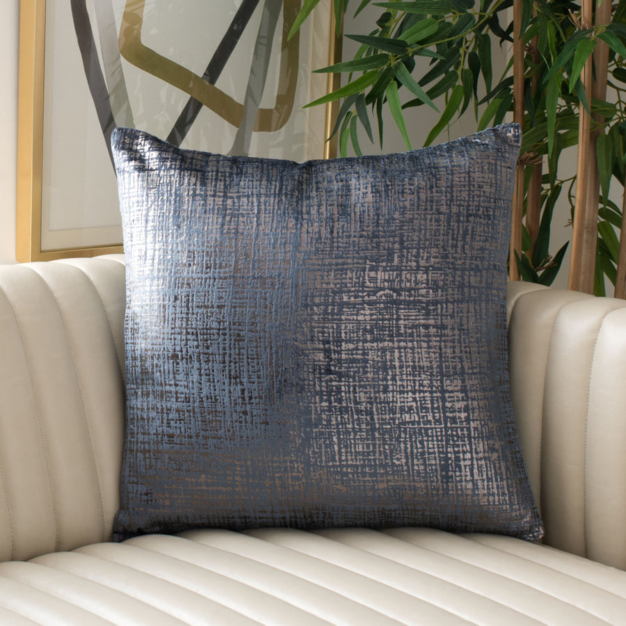 SAFAVIEH Norlia Pillow Blue / Gold Image 1