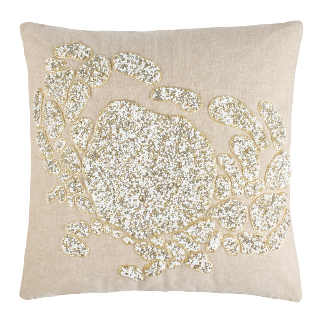 SAFAVIEH Pendi Pillow Beige / White Image 3