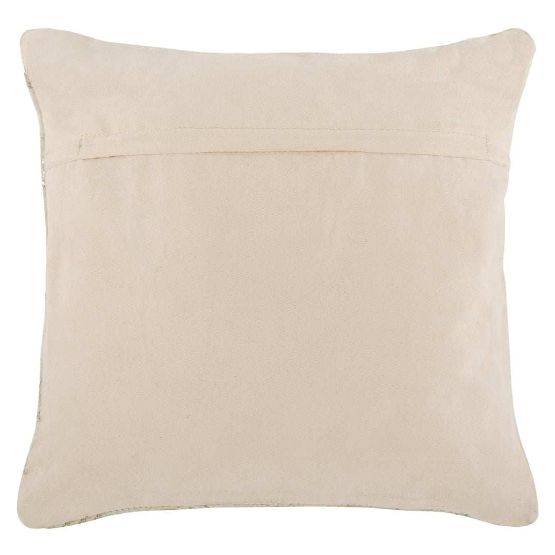 SAFAVIEH Metallic Herringbone Cowhide Pillow White / Gold Image 4