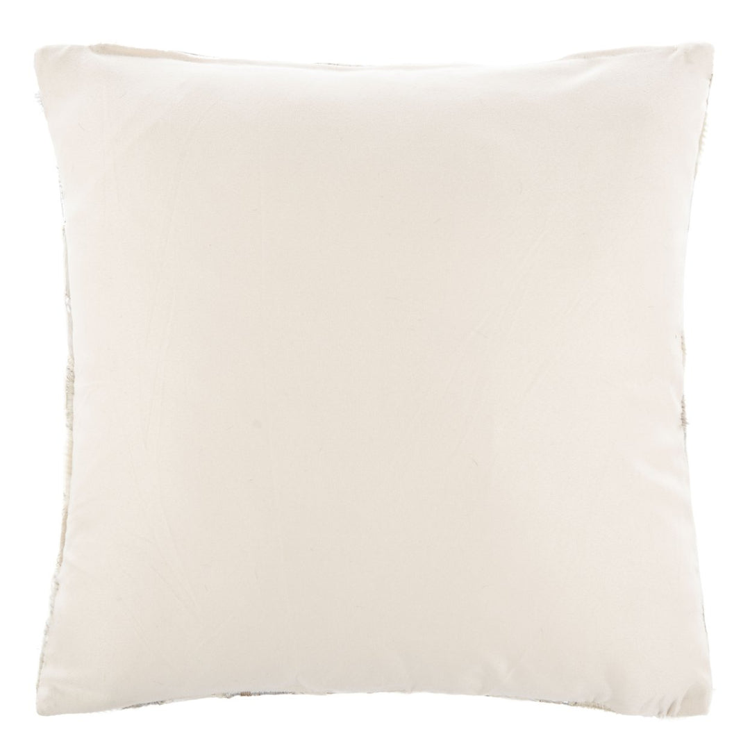 SAFAVIEH Brea Metallic Cowhide Pillow Silver Image 3