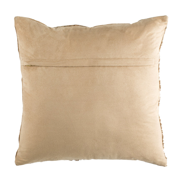 SAFAVIEH Blair Metallic Cowhide 20" x 20" Pillow Beige Image 3