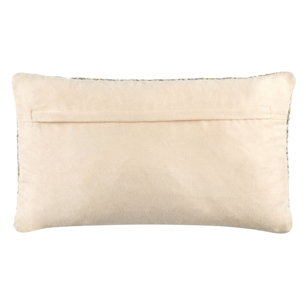 SAFAVIEH Shelby Cowhide 12"X20" Pillow White Image 2