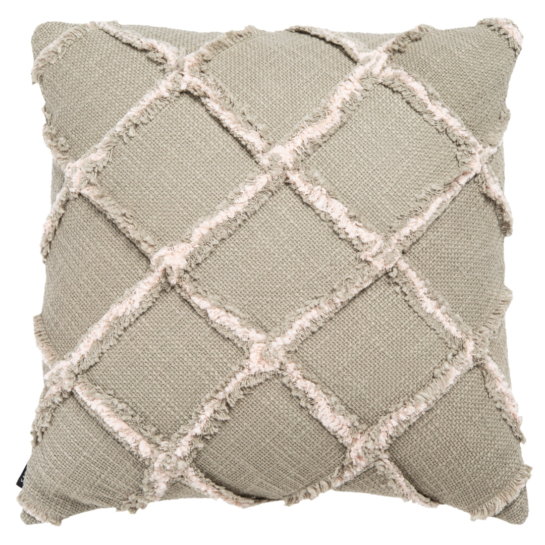 SAFAVIEH Ashlin Pillow Grey / Beige Image 2