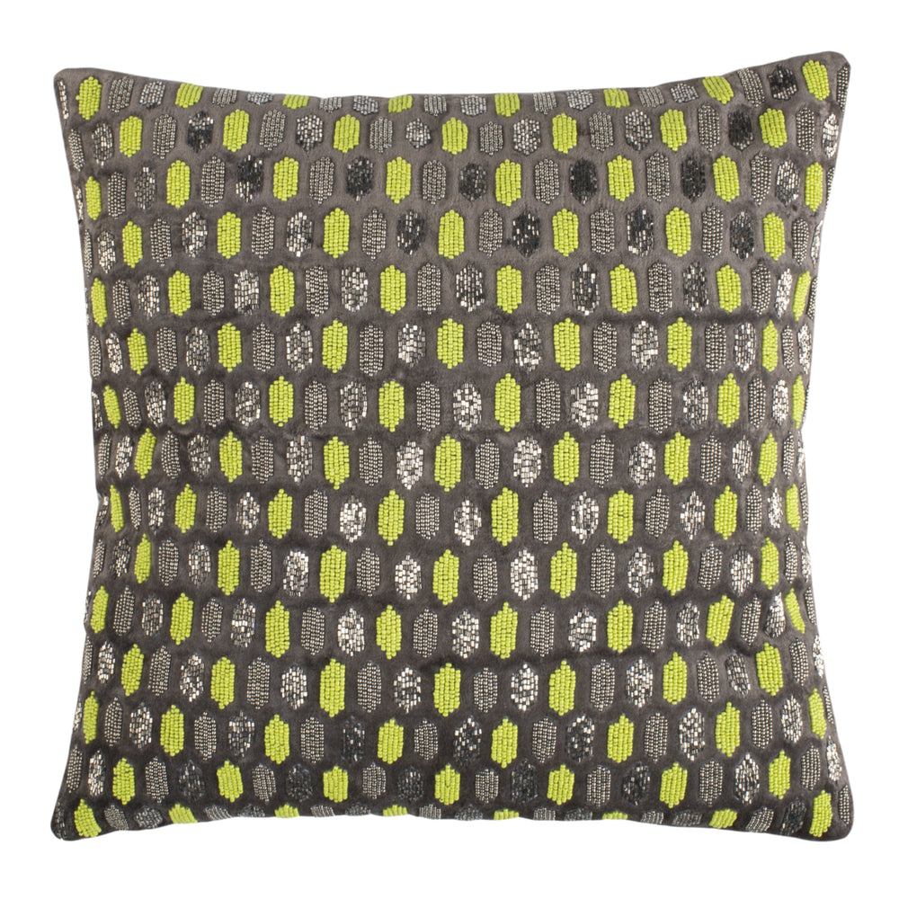 SAFAVIEH Reston Pillow Green / Grey Image 2