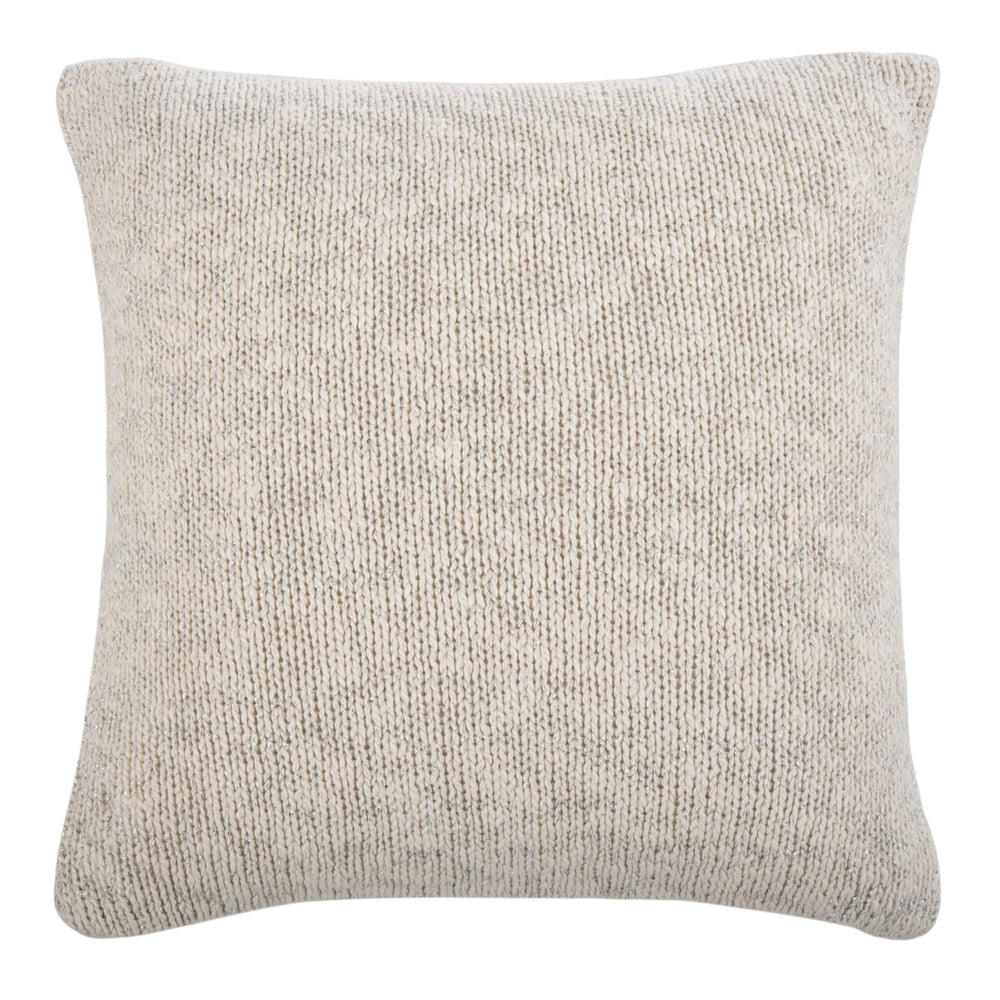 SAFAVIEH Ralen Knit Pillow Natural / Silver Image 2