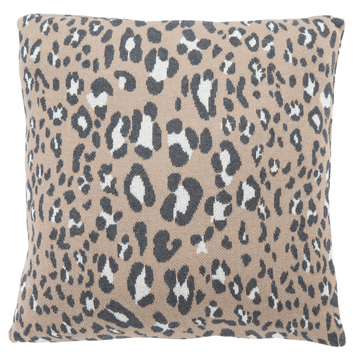 SAFAVIEH Gwynn Leopard Pillow Beige / Black Image 2