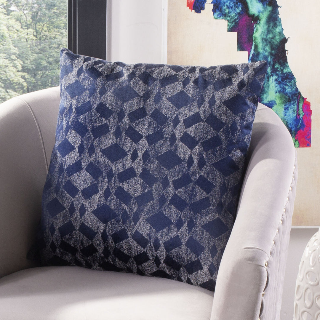 SAFAVIEH Rayen Pillow Blue Image 1