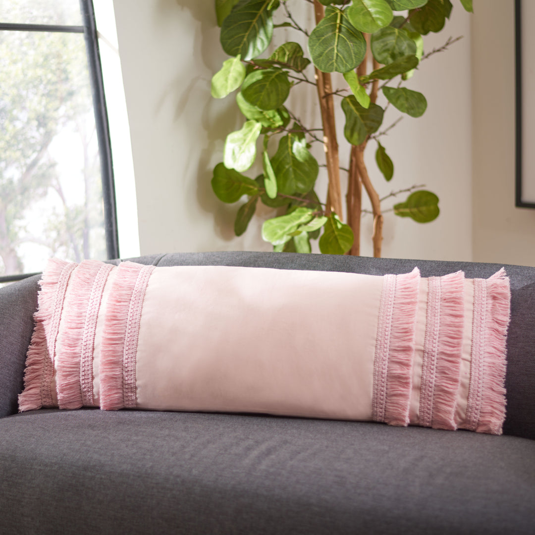 SAFAVIEH Grema Pillow Pink Image 1