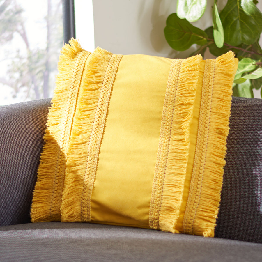 SAFAVIEH Grema Pillow Yellow Image 1