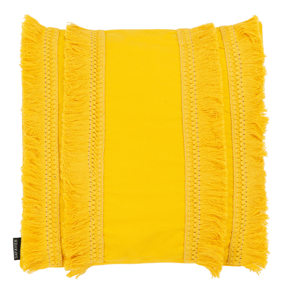 SAFAVIEH Grema Pillow Yellow Image 2