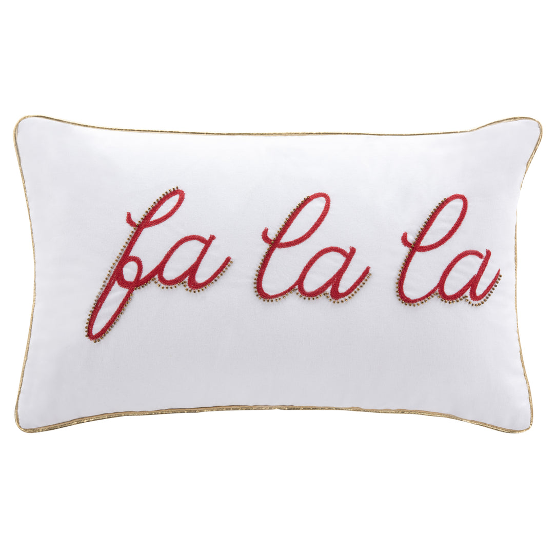 SAFAVIEH Fa La La Pillow Beige / Red Image 2