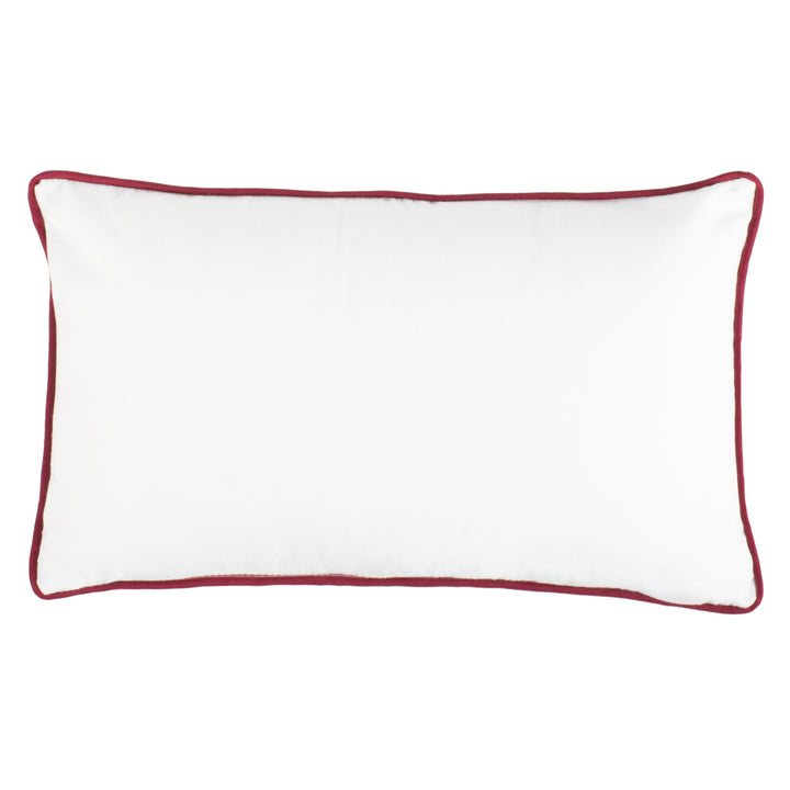 SAFAVIEH Holly Jolly Pillow Red / White Image 3