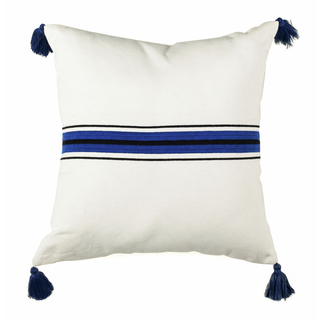 SAFAVIEH Orlanda Pillow Navy / White Image 4