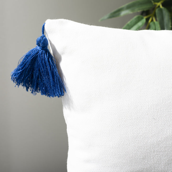 SAFAVIEH Orlanda Pillow Navy / White Image 5