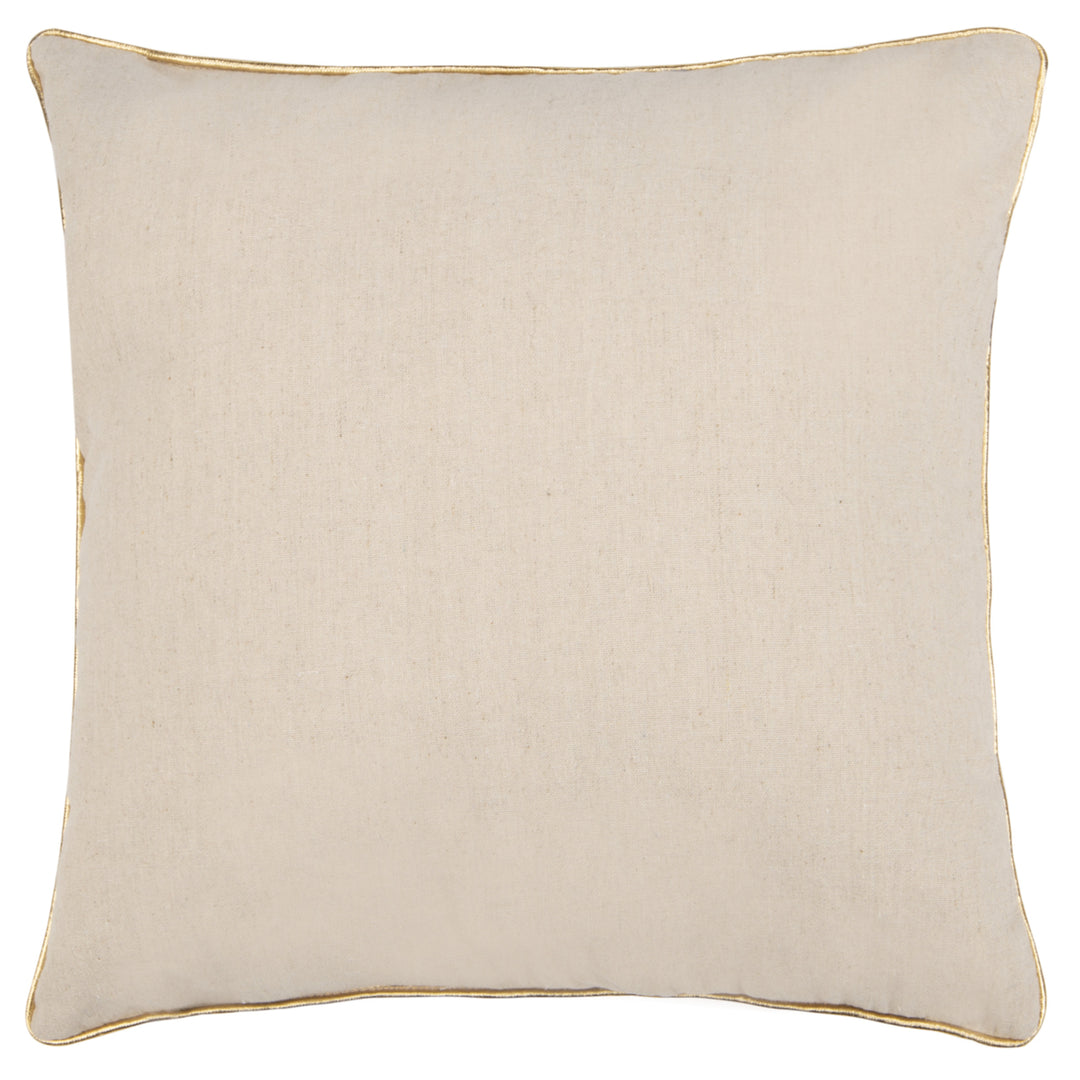 SAFAVIEH Cold Outside Pillow Beige / Gold Image 4