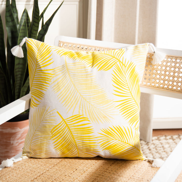 SAFAVIEH Lemi Pillow Citron / Ivory Image 1