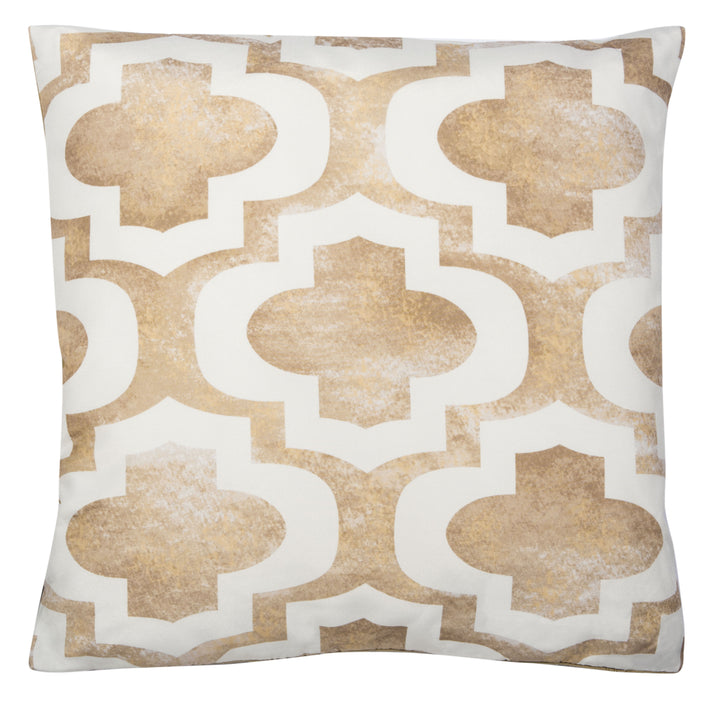 SAFAVIEH Velie Pillow Beige / White Image 2