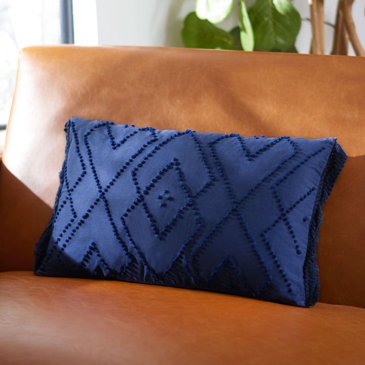 SAFAVIEH Sorena Pillow Navy Image 1