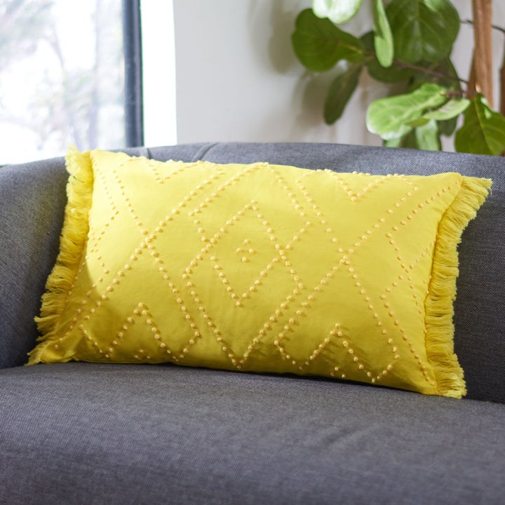 SAFAVIEH Sorena Pillow Yellow Image 1