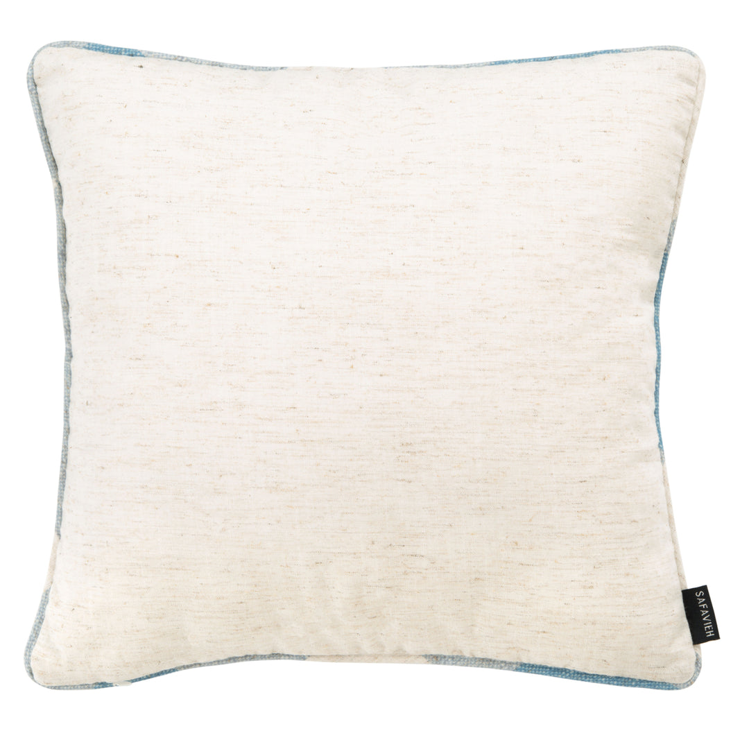 SAFAVIEH Fernla Pillow Blue / White Image 3