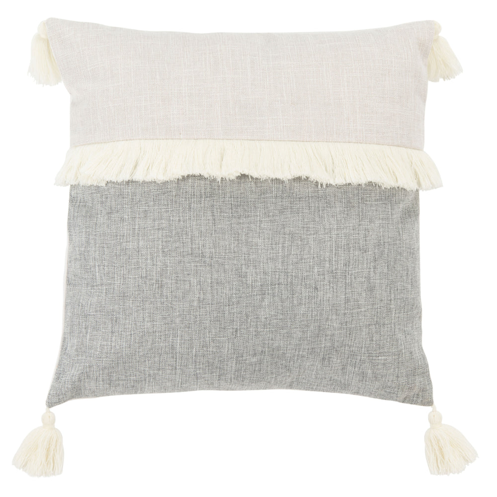 SAFAVIEH Demli Pillow Grey / White Image 2