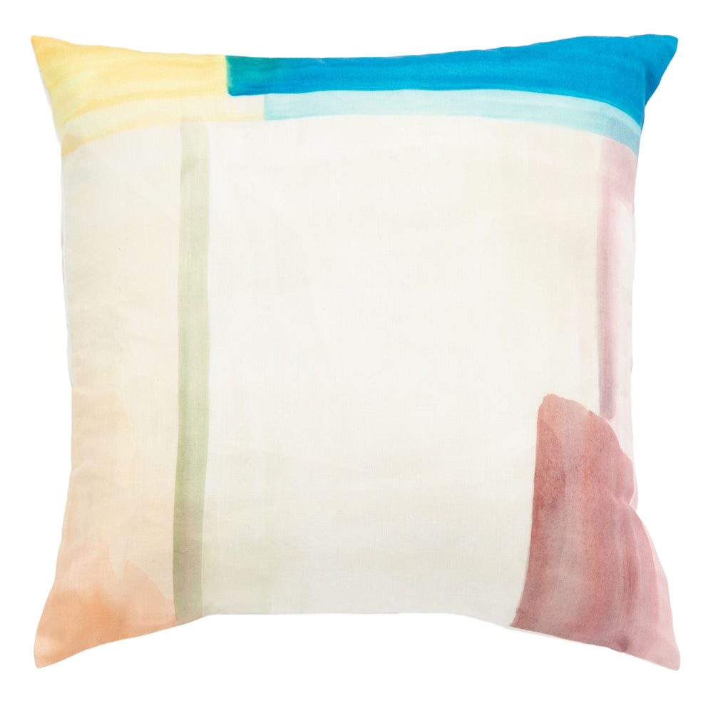 SAFAVIEH Rulia Pillow Yellow / Cream / Blue Image 2