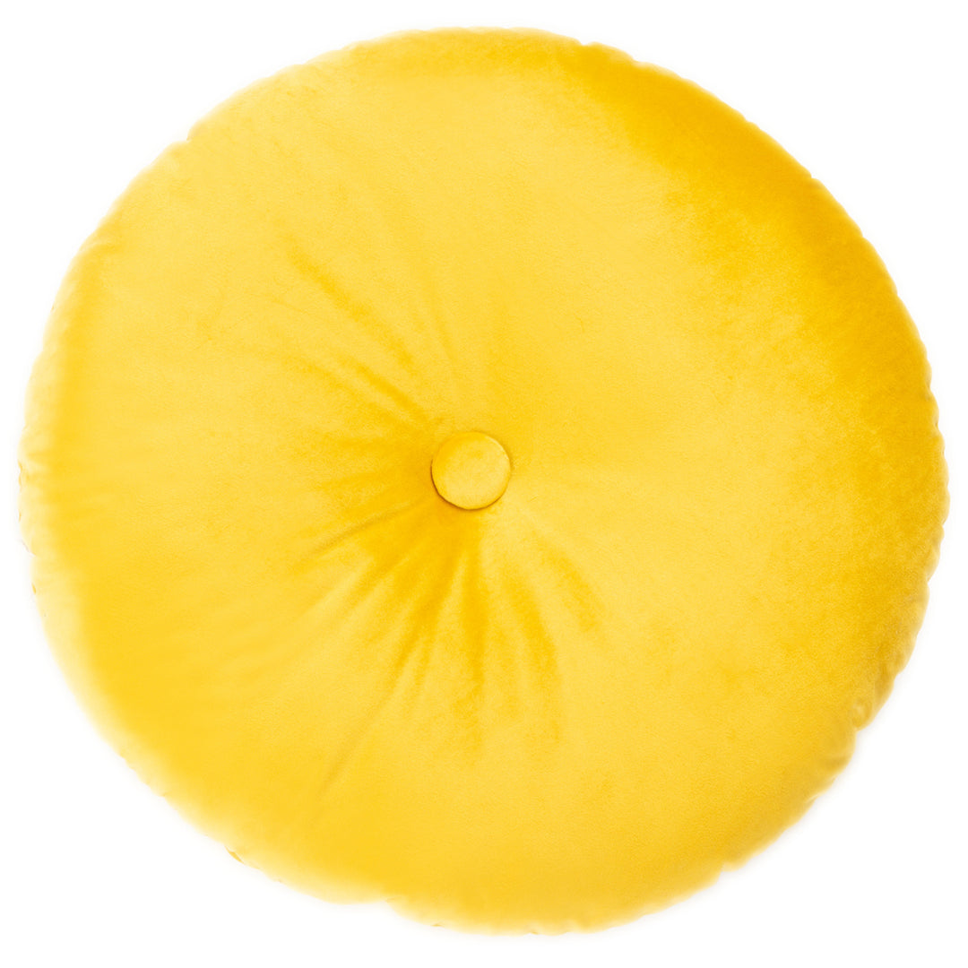 SAFAVIEH Vallory Round Pillow Yellow Image 4
