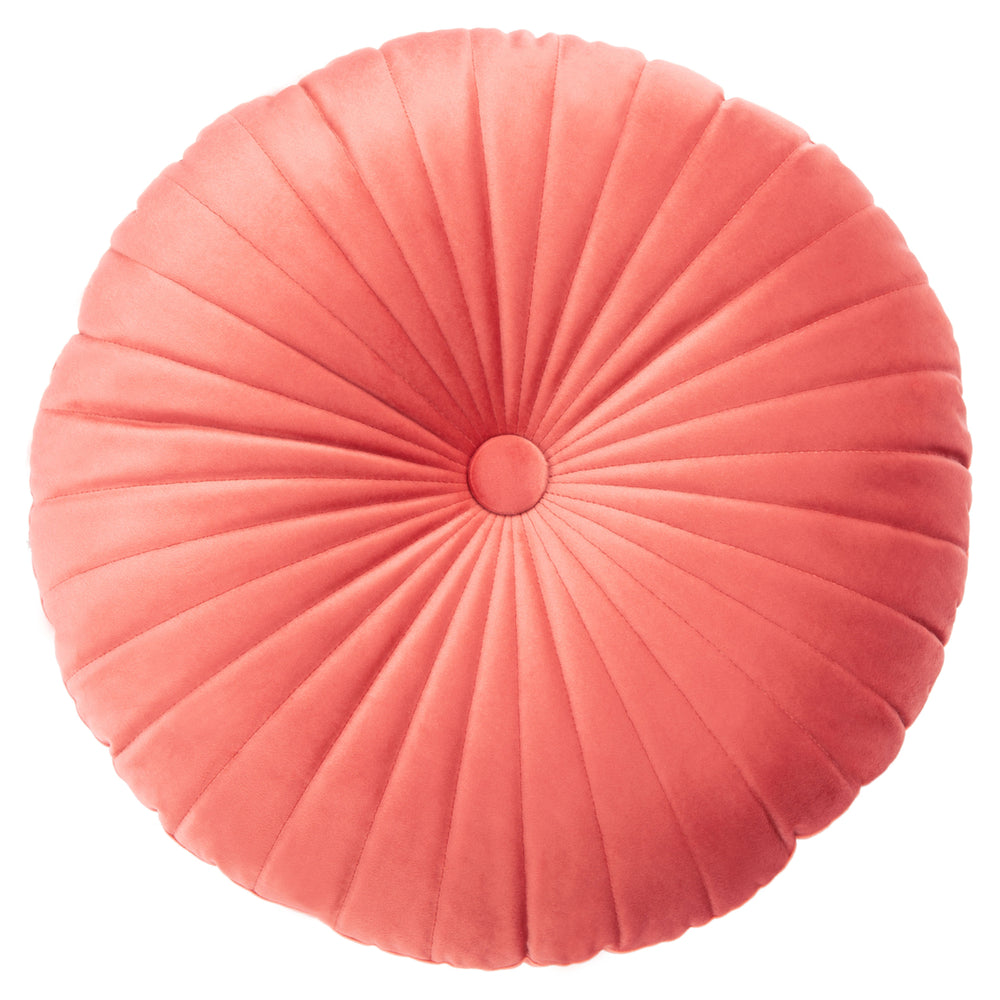 SAFAVIEH Vallory Round Pillow Coral Image 2