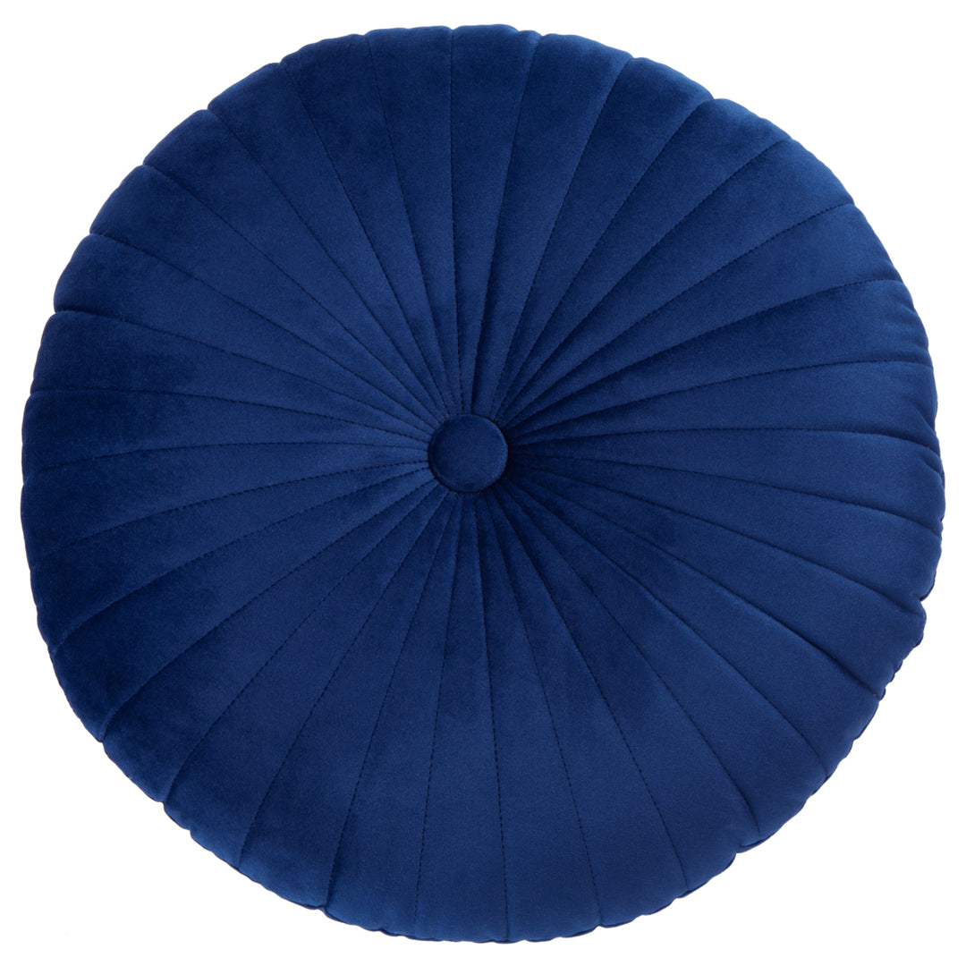 SAFAVIEH Vallory Round Pillow Navy Image 2