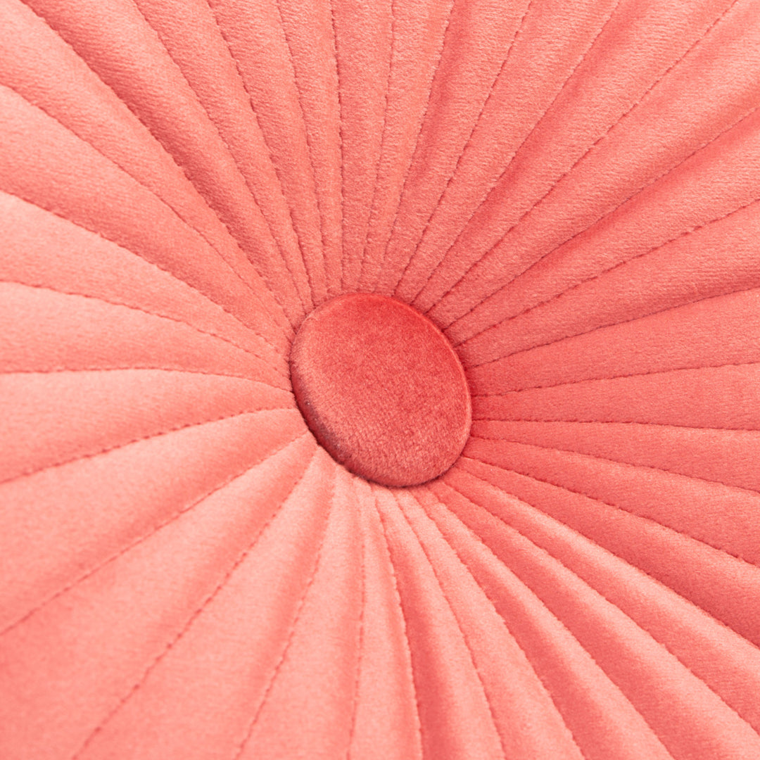 SAFAVIEH Vallory Round Pillow Coral Image 3