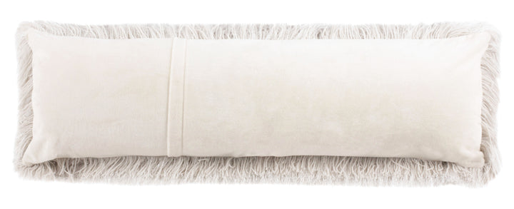 SAFAVIEH Shag Modish Metallic Pillow Metallic Snow Image 4