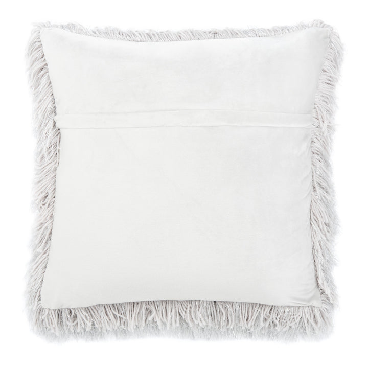 SAFAVIEH Shag Modish Metallic Pillow Set of 2 Metallic Silver Image 4