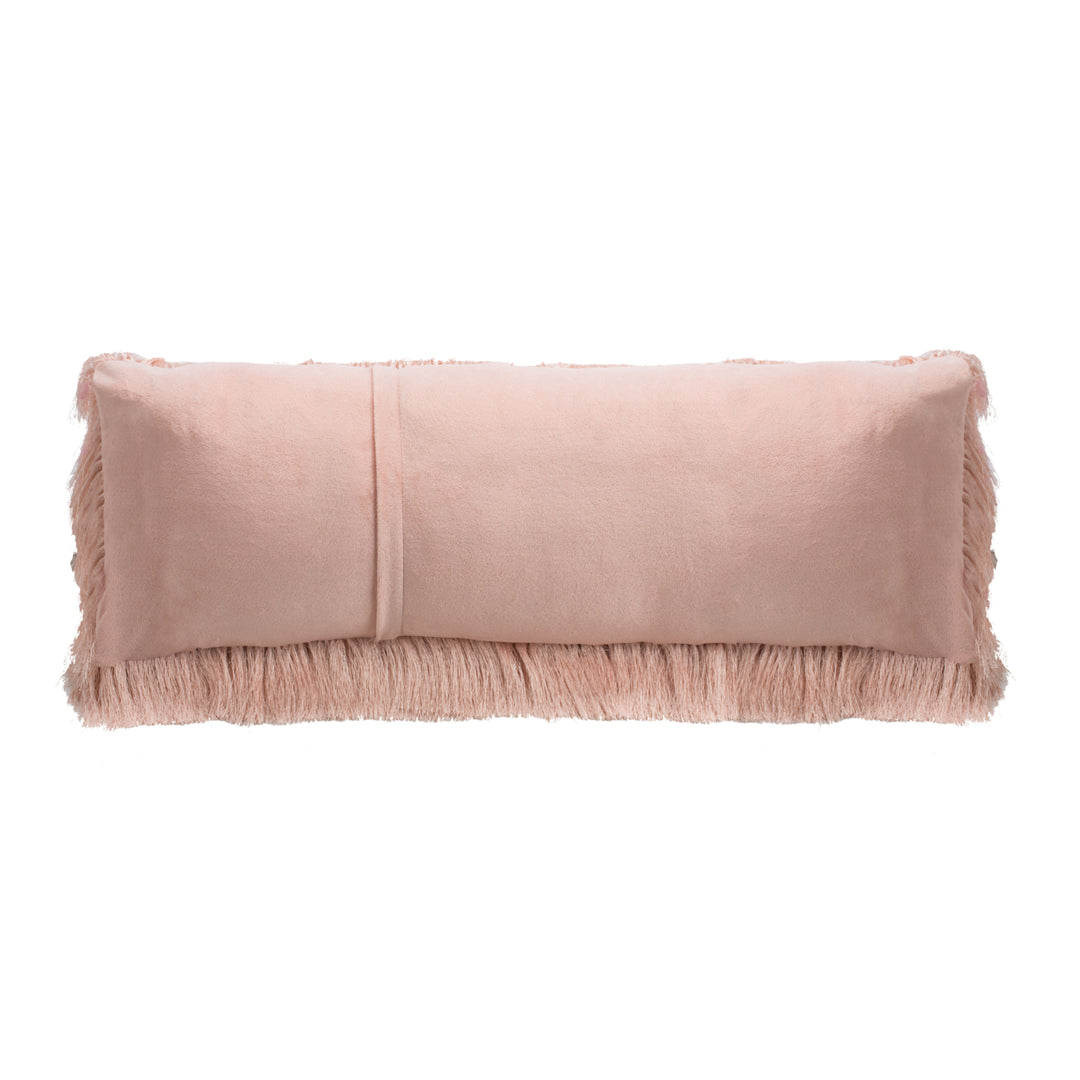 SAFAVIEH Cali Shag Pillow Blush Image 4