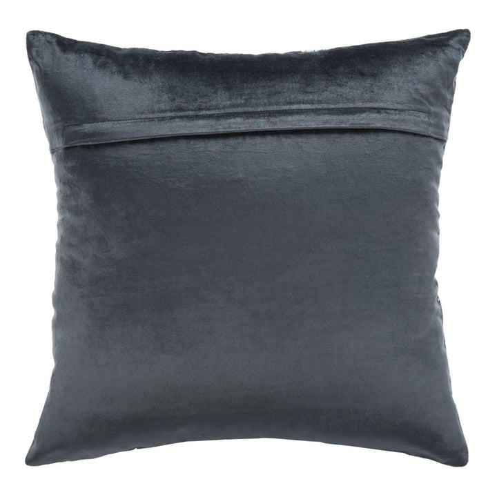 SAFAVIEH Edmee Metallic Pillow Blue / Silver Image 3
