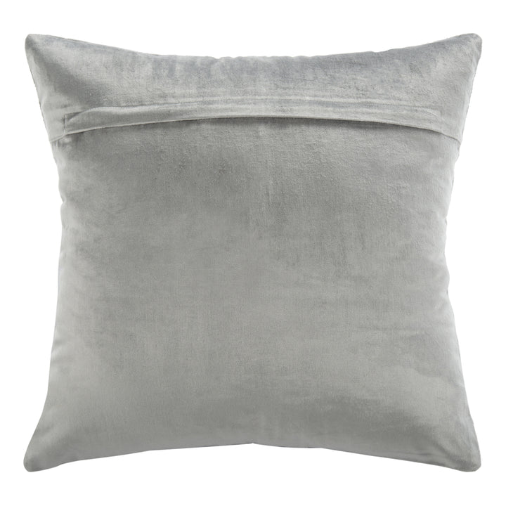 SAFAVIEH Edmee Metallic Pillow Grey / Silver Image 3