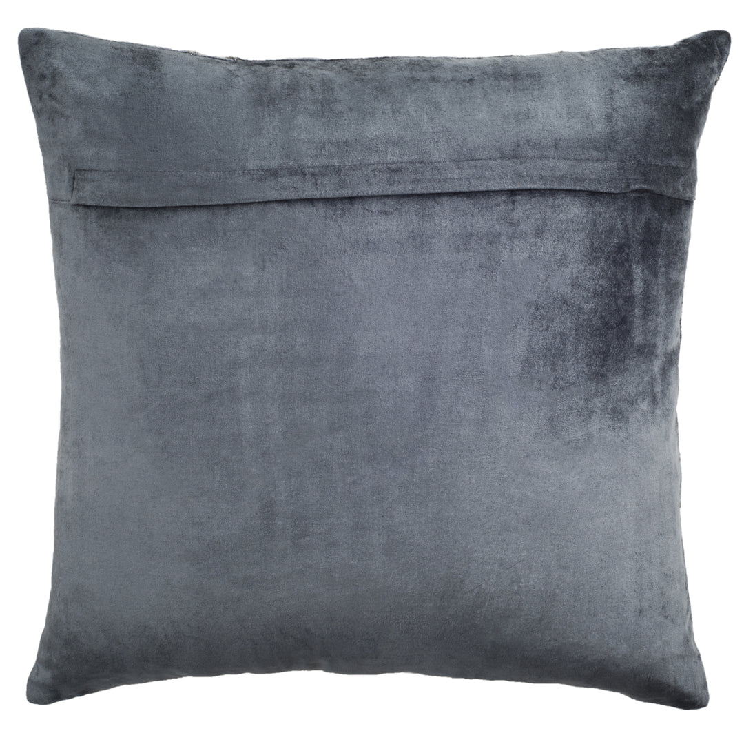 SAFAVIEH Lucius Argyle Pillow Midnight Dark Blue Image 3