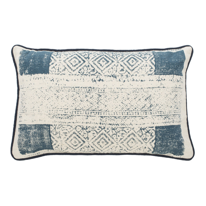 SAFAVIEH Abena Pillow Blue / Creme Image 2