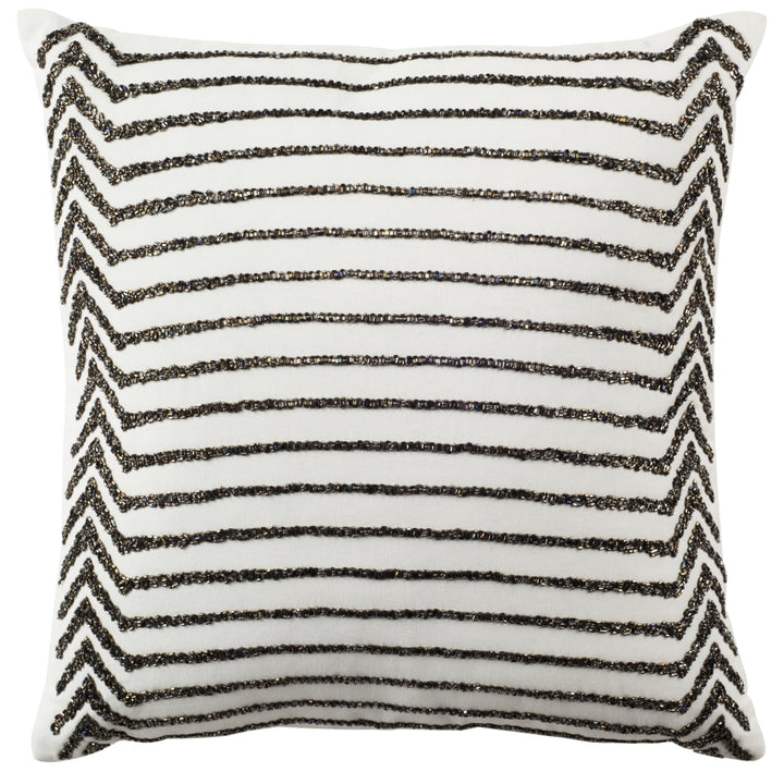 SAFAVIEH Emilia Stripe Pillow Creme Image 2