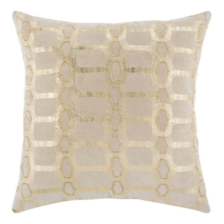 SAFAVIEH Adalie Pillow Beige / Gold Image 3