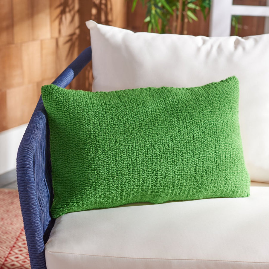 SAFAVIEH Soleil Solid Pillow Set of 2 Sunshine Green Image 1