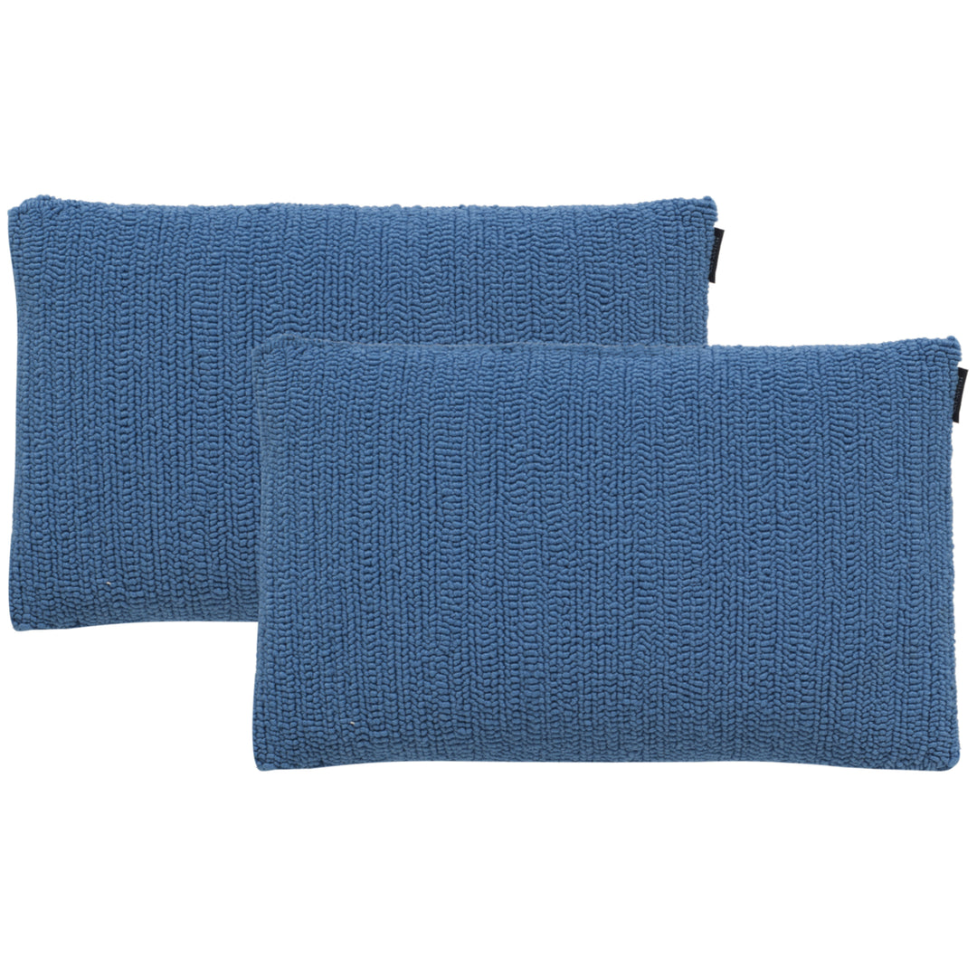 SAFAVIEH Soleil Solid Pillow Set of 2 Light Marine Blue Image 3